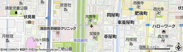京都府京都市伏見区西大文字町957周辺の地図