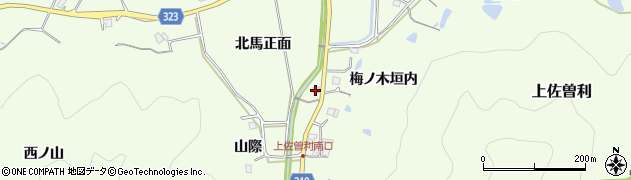 兵庫県宝塚市上佐曽利（榎通）周辺の地図