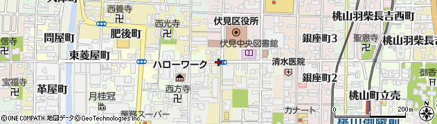 京都府京都市伏見区東組町周辺の地図