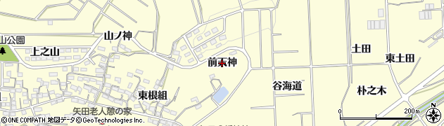 愛知県常滑市矢田（前天神）周辺の地図