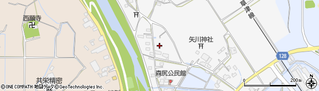 滋賀県甲賀市甲南町森尻1148周辺の地図