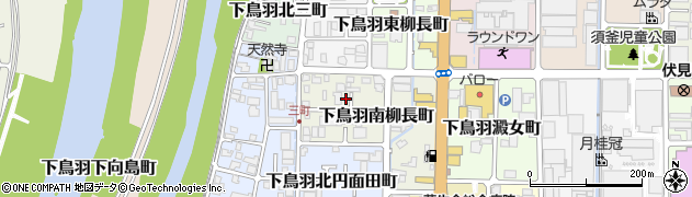 京都府京都市伏見区下鳥羽南柳長町26周辺の地図