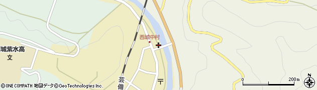 広島県庄原市西城町西城107周辺の地図