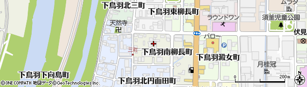 京都府京都市伏見区下鳥羽南柳長町25周辺の地図