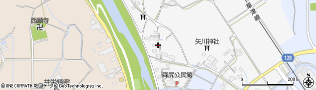 滋賀県甲賀市甲南町森尻386周辺の地図
