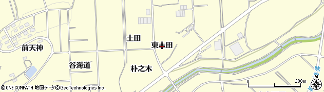 愛知県常滑市矢田（東土田）周辺の地図