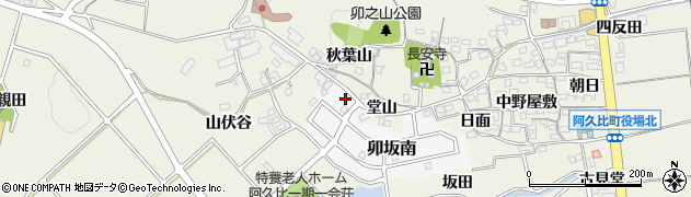 愛知県知多郡阿久比町卯坂南8周辺の地図