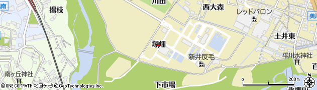 愛知県岡崎市大平町（塚畑）周辺の地図