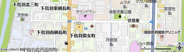 京都府京都市伏見区下鳥羽澱女町129周辺の地図
