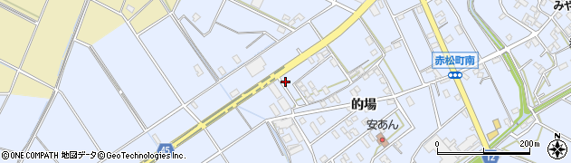 愛知県安城市赤松町的場6周辺の地図