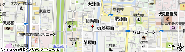 京都府京都市伏見区問屋町周辺の地図