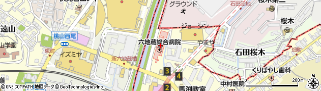 六地蔵総合病院周辺の地図