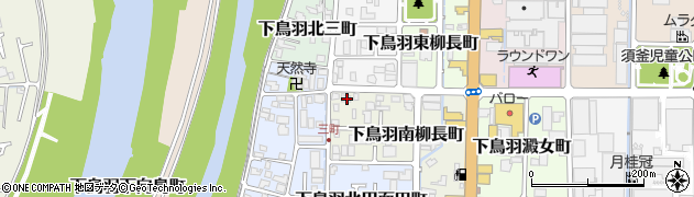 京都府京都市伏見区下鳥羽南柳長町3周辺の地図