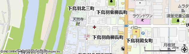 京都府京都市伏見区下鳥羽南柳長町4周辺の地図