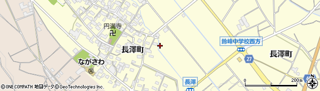 三重県鈴鹿市長澤町周辺の地図