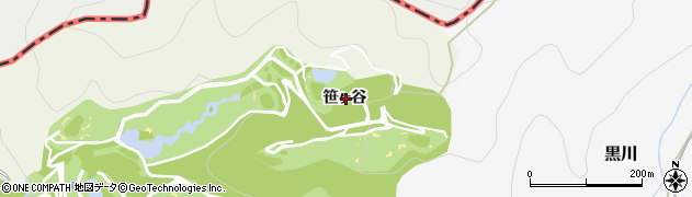 兵庫県川西市国崎笹ヶ谷周辺の地図