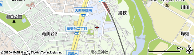 愛知県岡崎市大西町周辺の地図