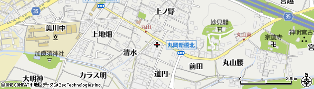 愛知県岡崎市丸山町（仲畑）周辺の地図