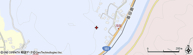 愛知県新城市富栄（浜井場）周辺の地図