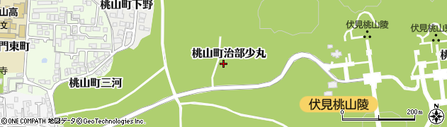 京都府京都市伏見区桃山町治部少丸周辺の地図