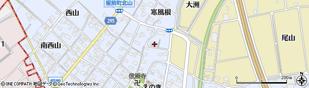愛知県安城市榎前町寒風根28周辺の地図