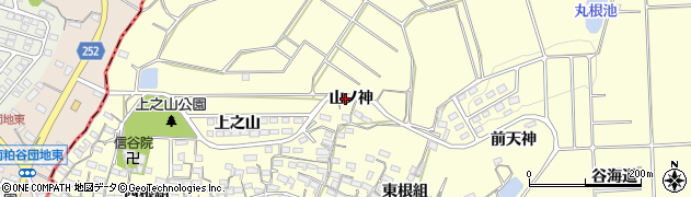 愛知県常滑市矢田（山ノ神）周辺の地図