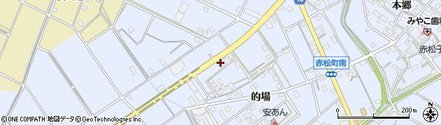 愛知県安城市赤松町的場9周辺の地図