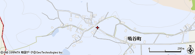 兵庫県加西市吸谷町周辺の地図