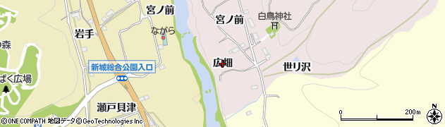 愛知県新城市横川（広畑）周辺の地図