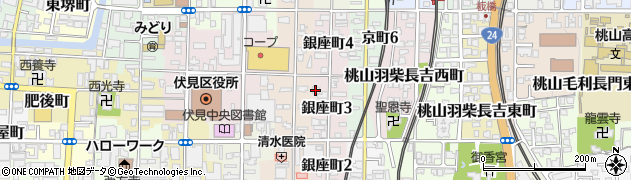 勝龍寺周辺の地図