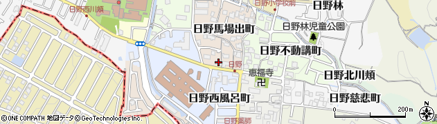 京都府京都市伏見区日野馬場出町11周辺の地図