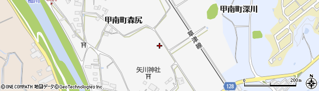 滋賀県甲賀市甲南町森尻1108周辺の地図