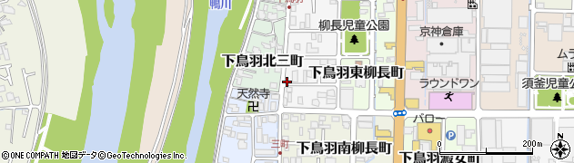 京都府京都市伏見区下鳥羽西柳長町192周辺の地図
