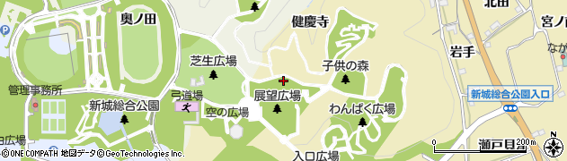 愛知県新城市大海（健慶寺）周辺の地図