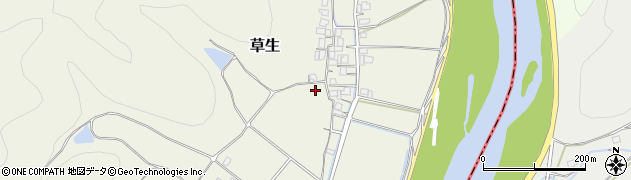 岡山県赤磐市草生周辺の地図