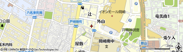愛知県岡崎市戸崎町辻6周辺の地図