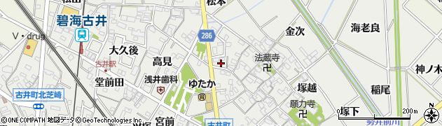 安城桜井線周辺の地図