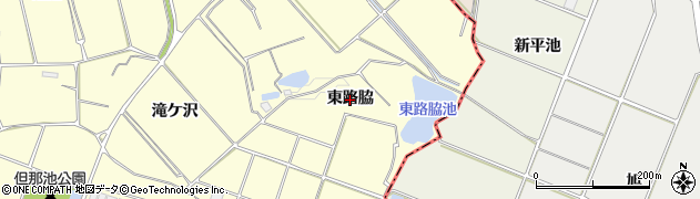 愛知県常滑市矢田（東路脇）周辺の地図