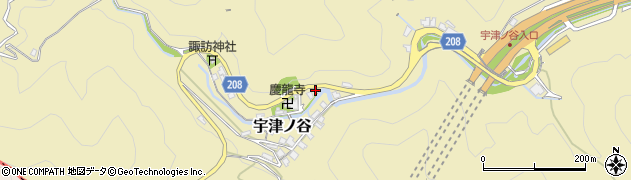 静岡県静岡市駿河区宇津ノ谷周辺の地図