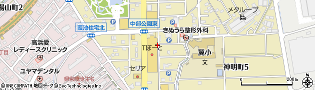 カーブスＴぽーと高浜店周辺の地図