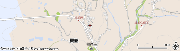 兵庫県猪名川町（川辺郡）槻並（カツコウ）周辺の地図