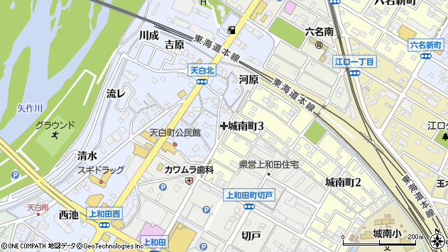 〒444-0201 愛知県岡崎市上和田町の地図