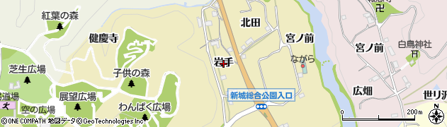 愛知県新城市大海（岩手）周辺の地図