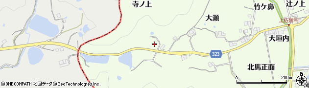 兵庫県宝塚市上佐曽利（寺ノ上）周辺の地図