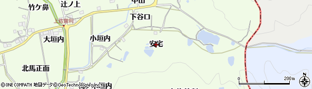兵庫県宝塚市上佐曽利（安宅）周辺の地図