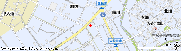 愛知県安城市赤松町的場60周辺の地図
