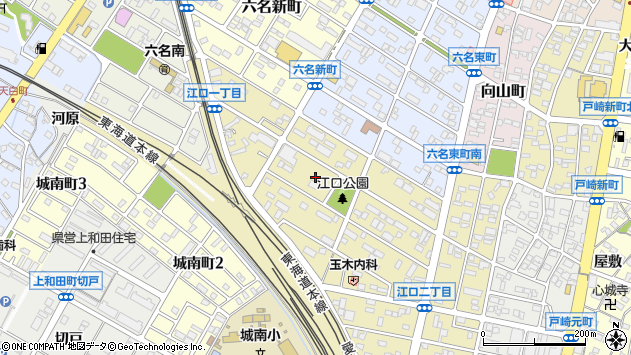 〒444-0843 愛知県岡崎市江口の地図