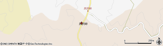 井沢峠周辺の地図