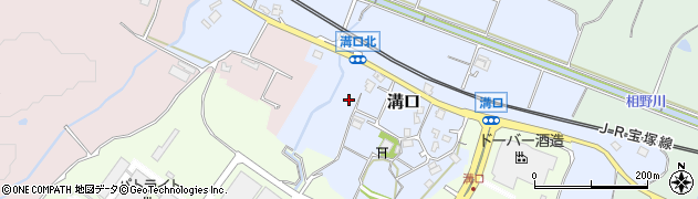 兵庫県三田市溝口周辺の地図