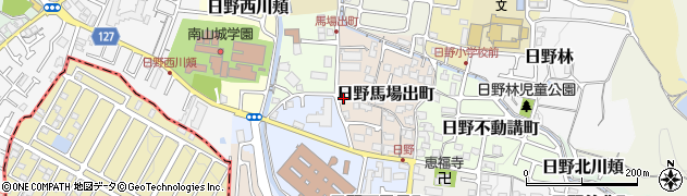京都府京都市伏見区日野馬場出町20周辺の地図